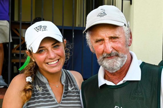 Kuehn with Caddie